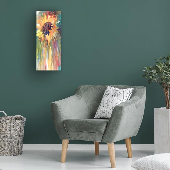 Wrapped Canvas Wall Art - Annelein Beukenkamp 'Rays Of Sun' Wall Art for Living Room, Bedroom, or Office Décor - 14x32