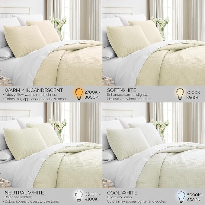 Southshore Fine Living, Inc. Twin XL Quilt Bedding Set, Soft Brushed Microfiber Bedspread Coverlet, Stain and Pet Hair Resistant Bedding, XL/Twin Size Quilt Set with 1 Pillow Sham, Cream