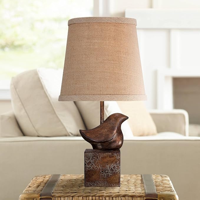 Birdie Moderne 15 1/2" Small Table Lamps Set of 2 Accent Sculptural Modern