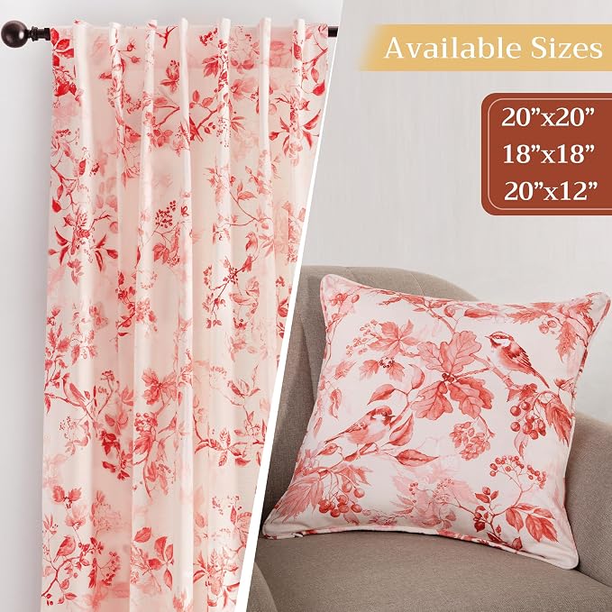 Maison d' Hermine Throw Pillow Covers 100% Cotton (20" x 20" - Pack of 1)