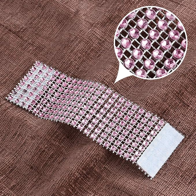 Accmor 50pcs Napkin Rings, Pink Napkin Rings Buckles | Napkin Rings for Table Decorations, Wedding, Dinner, Party, DIY Decoration