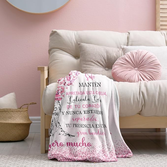 Tia Gifts Blanket 60"x50", Regalos para Tía, Aunt Gifts in Spanish, Gifts for Aunt/Tia