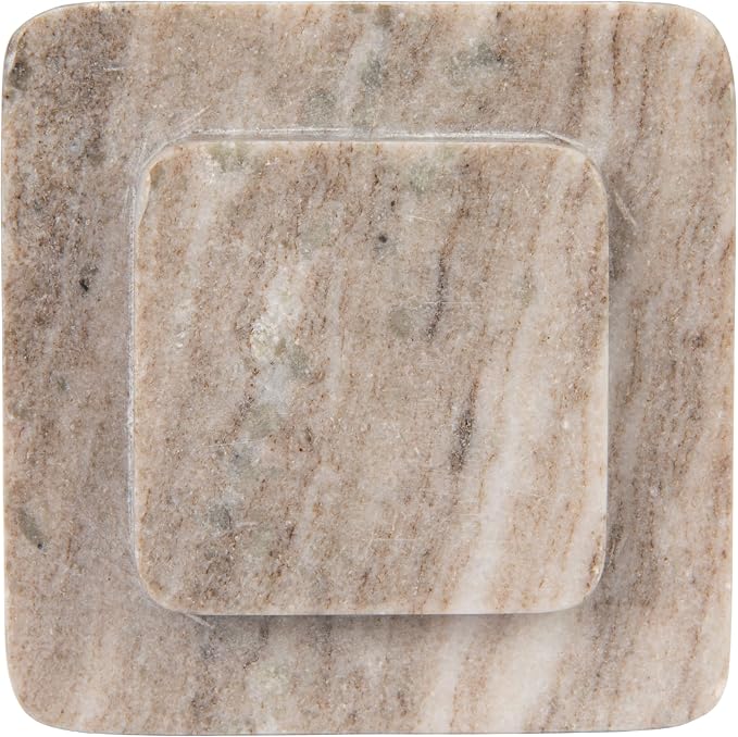 Bloomingville Heavy Duty Marble Bookends, Beige, Set of 2