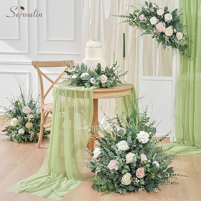 Serwalin 130PCS Mixed Eucalyptus Stems Bulk, Faux Greenery Stems | 8 Kinds Faux Eucalyptus Stems Eucalyptus Leaves & Artificial Greenery for DIY Bouquets, Centerpieces, Vase & Home Decor