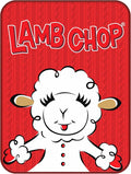 Silver Buffalo Lambchop Logo Pose, Fleece Throw Blanket, 45x60in | Knit Flannel, Soft and Cozy, 185 GSM
