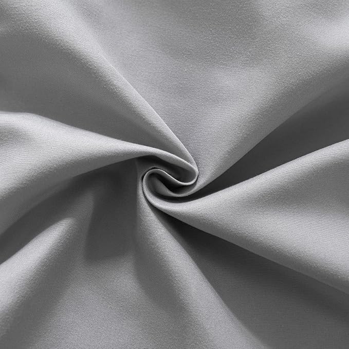 Bed Skirt Queen Size Ruffled Bed Skirts with Split Corners | 16 Inch Drop Dust Ruffle Bed Skirt with Platform, Light Gray