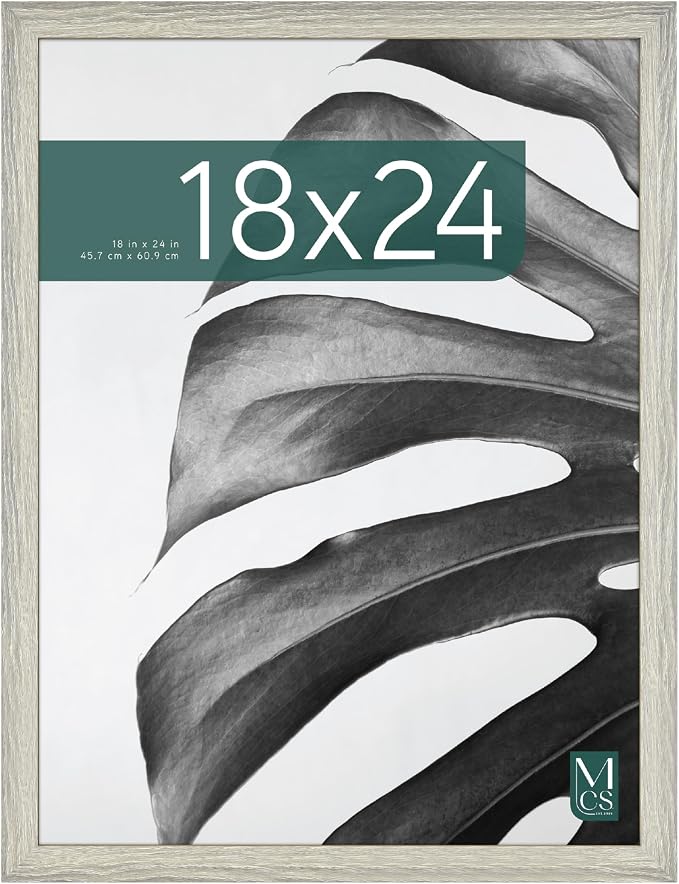 MCS Studio Gallery Poster Frame, 18x24, Gray Woodgrain