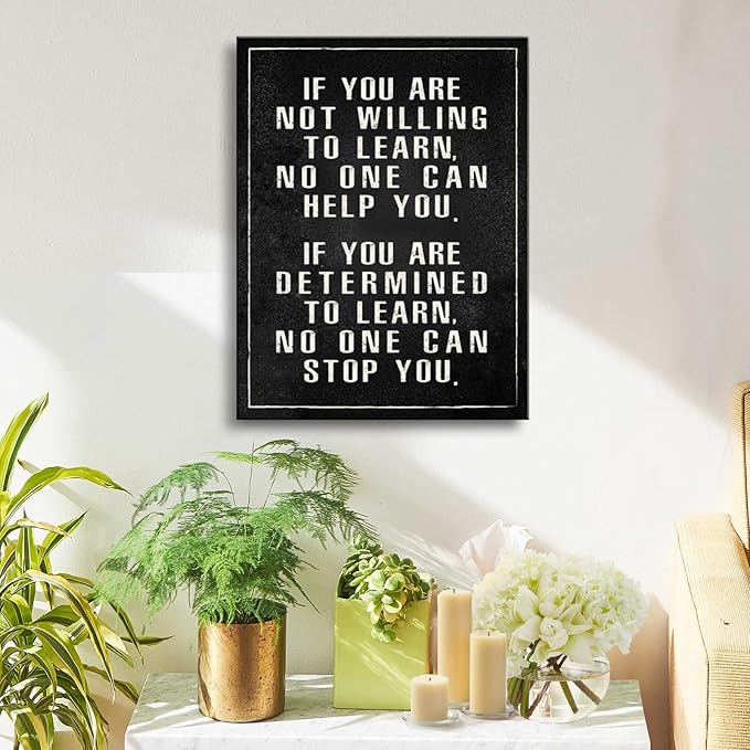 Ploceiny Inspirational Office wall art Motivational posters for home decor Positive Quotes wall prints Encouragement Gifts Positive Sayings for preppy wall decor 16”X24”. A-407