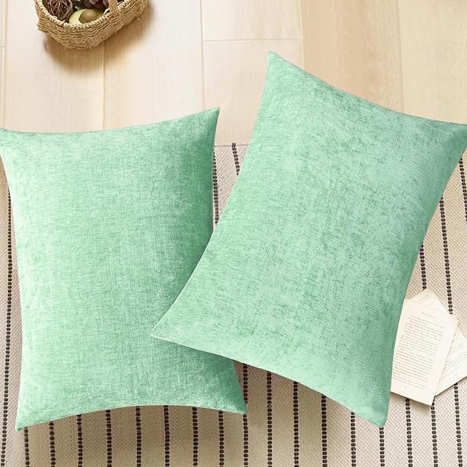 CaliTime Decorative Standard Throw Pillow Covers 26 X 20 Inches Grey Green