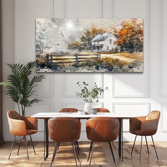 KELIYUAN Large Wall Decor Canvas Painting Wall Art For Living Room Dining Room Abstract Ink Landscape Paint Picture Prints Artwork For Corridor Bedroom Office Home Decoration Ready to hang 24x48 In