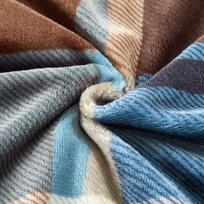 MERRYLIFE Sherpa Throw Blanket Ultra-Plush Comfort | Decorative, Soft, Colorful | Home, Couch, Outdoor, Travel Use (Greenland, 60" 70")
