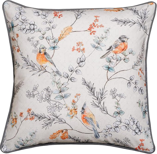 Maison d' Hermine Throw Pillow Covers 100% Cotton (20" x 20" - Pack of 1)