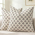 YCOLL Farmhouse Floral Euro Sham Pillow Covers 24x24 Set of 2, Rustic Country Decorative Cushion Covers Vintage Throw Pillow Covers for Bed Sofa Couch Chair Living Room Home Decor, Withered Rose