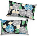 12x20 Inch Lumbae Pillow Covers, Rectangle Waterproof Throw Covers Set of 2, Decorative Patio Furniture Cushion Cases for Porch Garden, Peony Garden