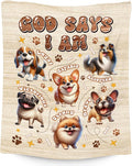 PuppyLove Kids Toddler Fleece Dog Mom Gift Blanket, 30"x40"