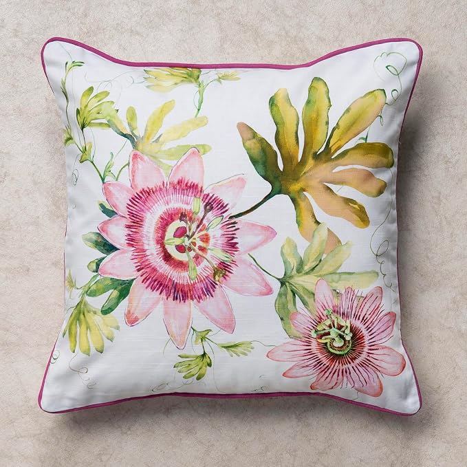 Maison d' Hermine Throw Pillow Covers 100% Cotton (18" x 18" - Pack of 1)