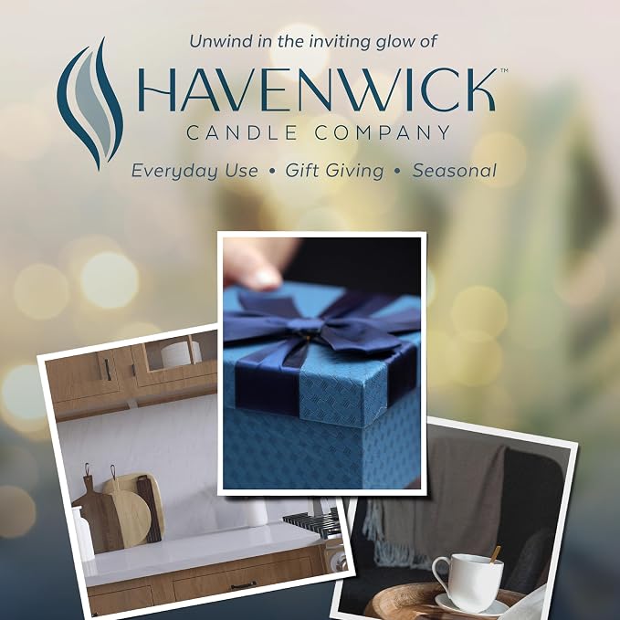 Havenwick Moonlit Reflection Soy Candle Long-Lasting, 22 oz Jar | Long-Lasting 110-130 Hour Burn Time, Single Cotton Wick, Relaxing Scent For New Home Gifts And Housewarming