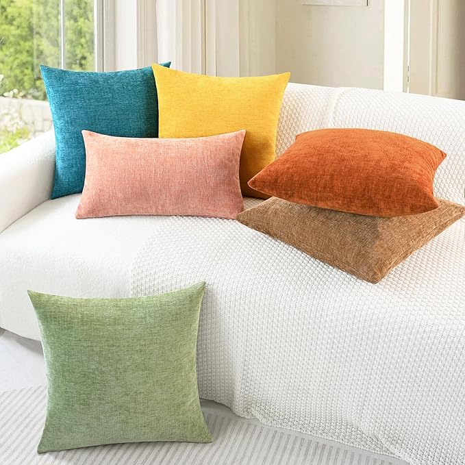 CaliTime Decorative Throw Pillow Covers 16 X 16 Inches Mustard Yellow