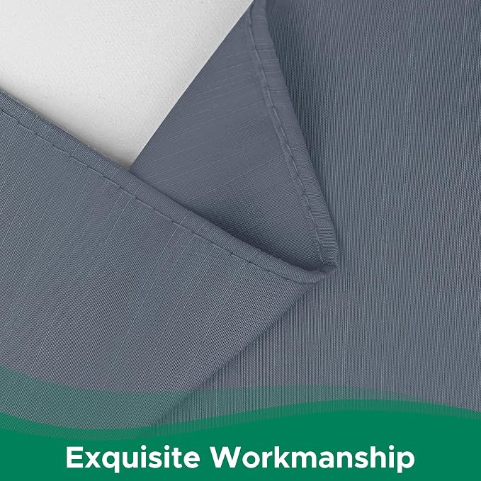 Wrap Around Queen Size Bed Skirt 15 Inch Drop-Elastic Dust Ruffle Dark Grey | Adjustable Pleated Bedskirt-Easy Fit Wrinkle Resistant Washable Hotel Quality Fabric Bed Skirting-Master Guest Bedroom Rental