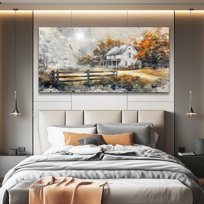 KELIYUAN Large Wall Decor Canvas Painting Wall Art For Living Room Dining Room Abstract Ink Landscape Paint Picture Prints Artwork For Corridor Bedroom Office Home Decoration Ready to hang 24x48 In
