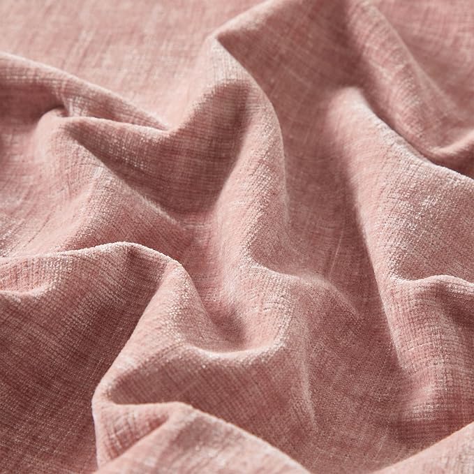 JUSPURBET Chenille Decorative Throw Pillow Covers 20x20 Set of 2,Pink