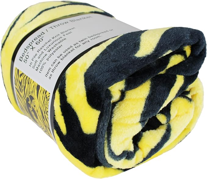 College Covers Iowa Hawkeyes Raschel Throw Blanket, 60 in by 50 in