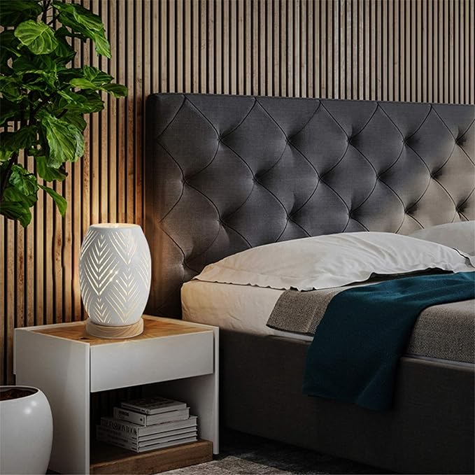 Modern Table Lamp, E26 60W Night Light Metal Hollow Table lamp for Bedroom Living Room Home Decor Office Restaurant Bar (Without Bulb)