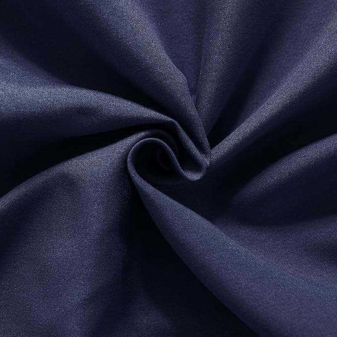 Bed Skirt King Size Ruffled Bed Skirts with Split Corners | 16 Inch Drop Dust Ruffle Bed Skirt with Platform, Blue