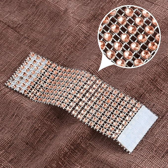 Accmor 100pcs Napkin Rings, Champagne Napkin Rings Buckles | Napkin Rings for Table Decorations, Wedding, Dinner, Party, DIY Decoration