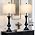 29" Black Tall Table Lamps for Living Room, Touch Control Bedroom Lamp with USB A+C Ports, 3-Way Dimmable Bedside Table Lamps Set of 2, Modern Metal Lamp for Nightstand