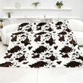 GEULAY Cow Print Blanket King Size 90"x108" | Throw Blanket for Bed, Lightweight, Extra Large, Fuzzy Fleece, Western Farmhouse Decor, All Seasons