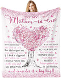 Mother in Law Gifts, Mother in Law Birthday Wedding Gifts, Birthday Gift for Mothers in Law Christmas Mothers Day Blanket 60"x 50"