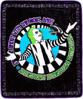 Spirit Halloween Reversible Beetlejuice Fleece Blanket
