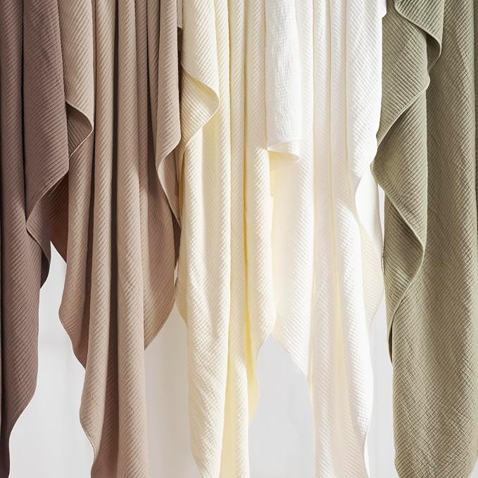 EVERGRACEHOME Cotton Ribbed Matelassé Coverlet Set, Queen Size, Urban Taupe | Soft Lightweight Bedspread, 3 Pieces, Breathable Cozy Oversized Quilted Bedding Set for All Seasons, with 2 Pillow Shams