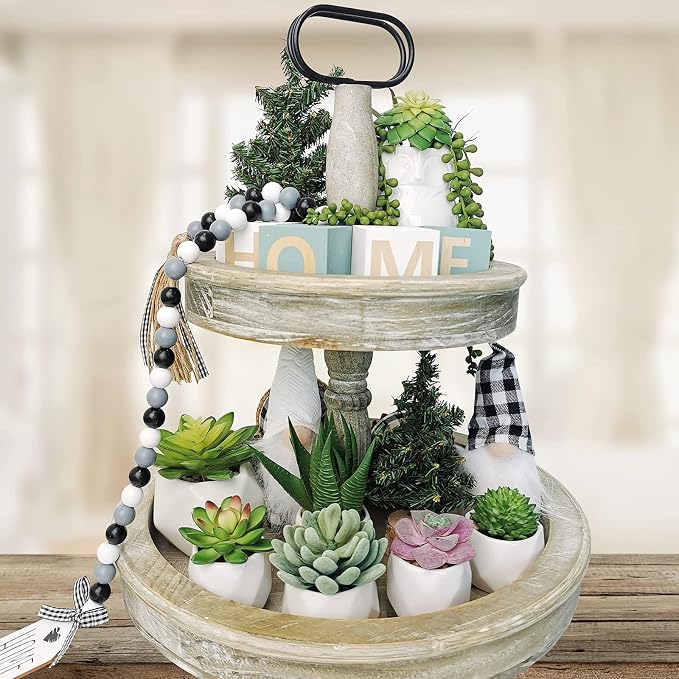 Winlyn 22 Pcs Bulk Artificial Succulents Plants Unpotted Small Aloe Hanging String of Pearls Cactus Green Fake Succulents for Succulent Garden Arrangement Centerpiece Wall Indoor Outdoor Home Decor