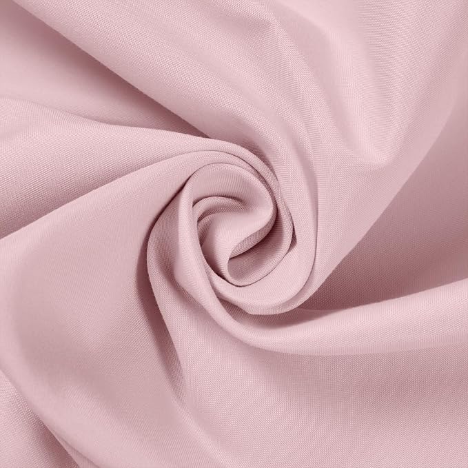 College Dorm Bed Skirt Twin XL 36" Drop, Slit Corner Bedskirt, Dusty Pink | Solid ruffled, Wrap-around/elastic, Wrinkle & Fade resistant, with Adhesive Strips, Gift Packed, Machine Wash/Tumble Dry/Iron