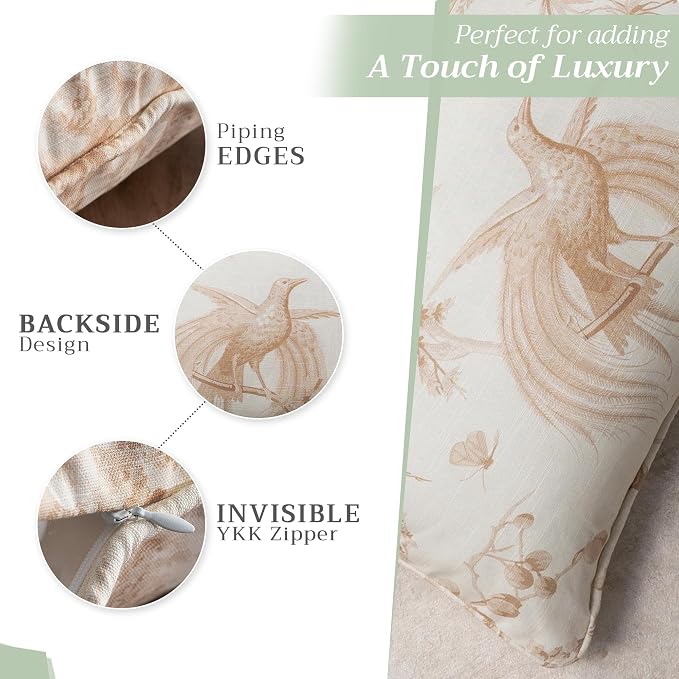Maison d' Hermine Throw Pillow Covers 100% Cotton (12" x 20" - Pack of 1)
