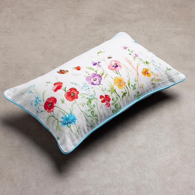 Maison d' Hermine Throw Pillow Covers 100% Cotton (12" x 20" - Pack of 1)