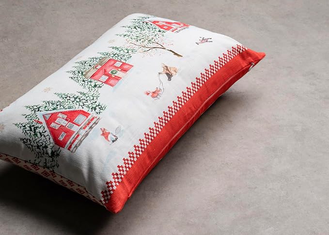 Maison d' Hermine Throw Pillow Covers 100% Cotton (12" x 20" - Pack of 1)