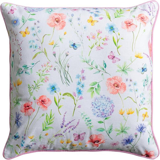 Maison d' Hermine Throw Pillow Covers 100% Cotton (20" x 20" - Pack of 1)