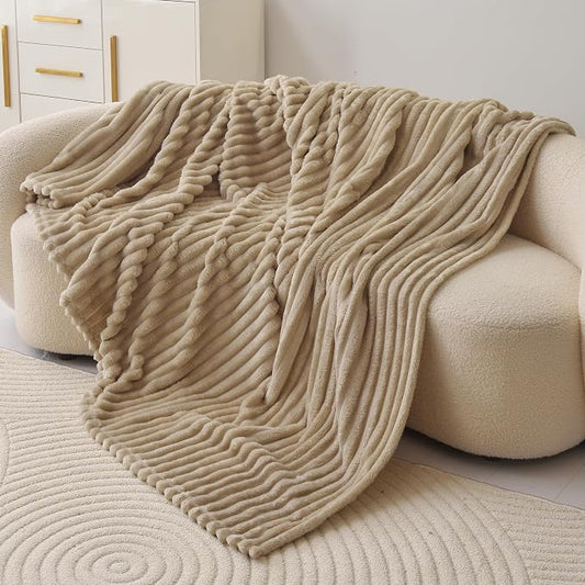 Fleece Queen Throw Blanket for Couch & Bed, Cozy Warm Gifts for Women Girls | Soft flannel, no-pill & no-shed. Lightweight for sofa, chair, car and home decor. For Mother's Day, Graduation, Christmas.
