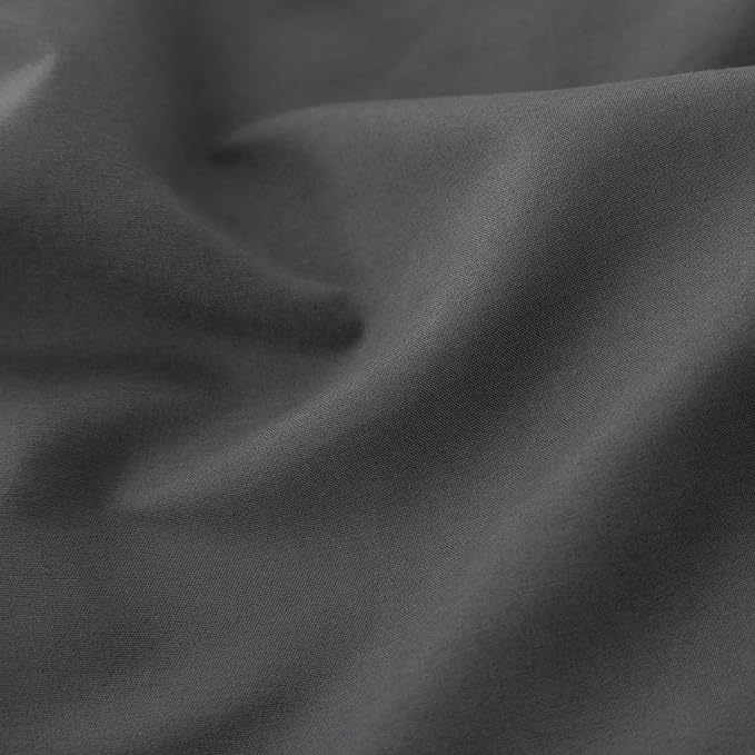 Bed Skirt Full Size Ruffled Bed Skirts with Split Corners | 18 Inch Drop Dust Ruffle Bed Skirt with Platform, Dark Grey, 18" Full