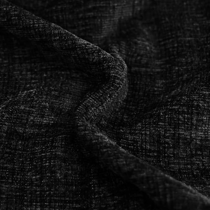 CaliTime Decorative Couch Throw Pillow Covers 22 X 22 Inches Black