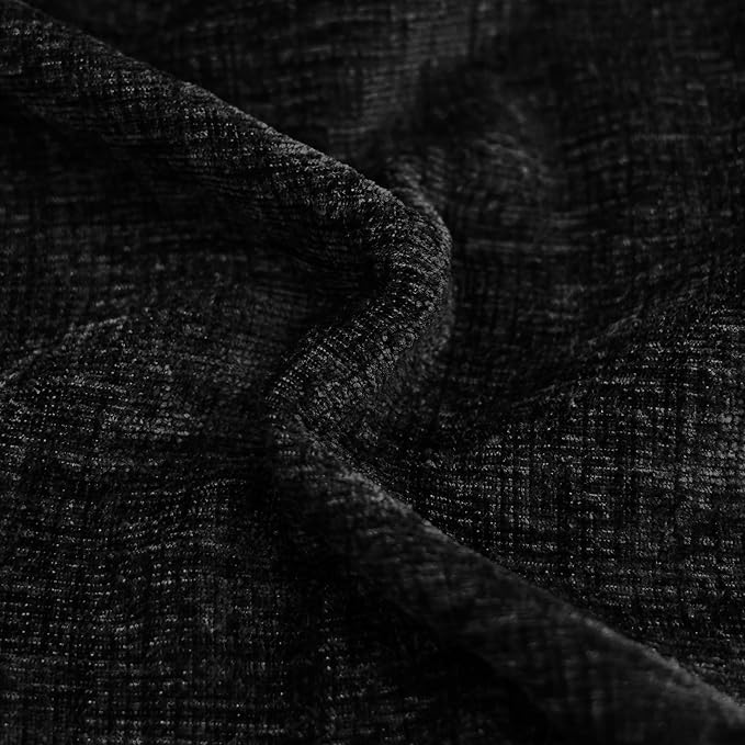 CaliTime Decorative Couch Throw Pillow Covers 16 X 16 Inches Black