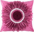 OiseauVoler 3D Sunflower Throw Pillow Cover Decorative Handmade Cushion Cover Case for Home Sofa Car Bed Room Decor 18 x 18 Inch