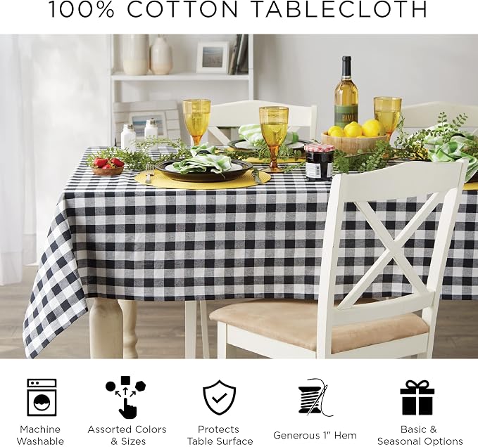 DII Chambray Kitchen, Tabletop Collection, Blue, 60x84