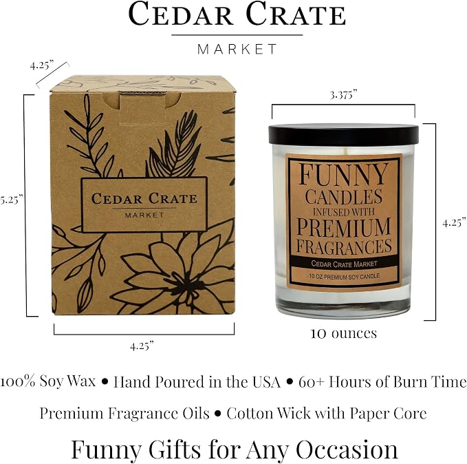 Retirement Gift for Woman Man 2025- Funny Retired Candle Adult Humor, Best Coworker, Friends, Teacher, Boss, Nurse, Doctor Military Farewell Leaving Presents, 100% Soy Wax - Made in USA