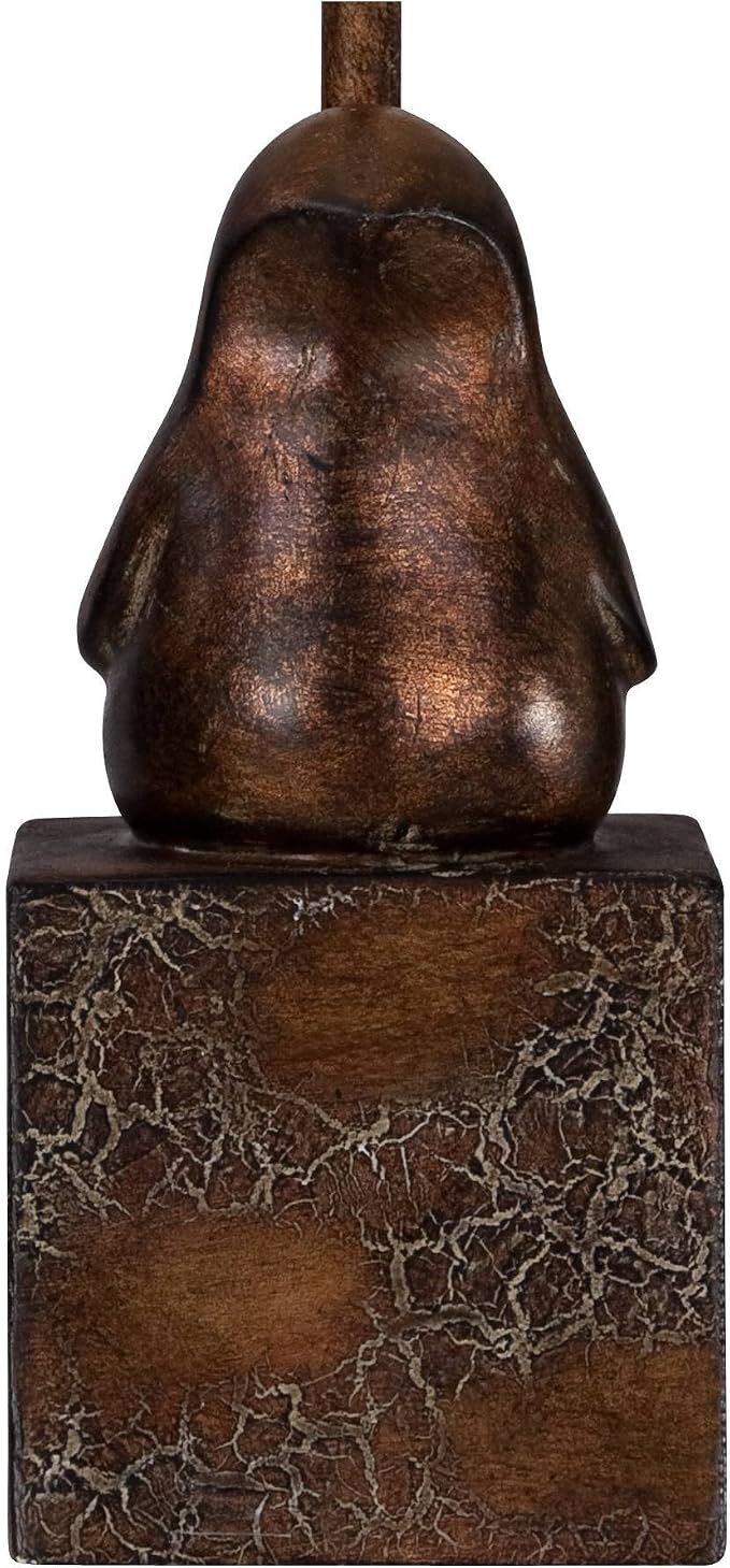 Bird Moderne 15 1/2" Small Accent Lamp Crackle Finish Sculptural Farmhouse