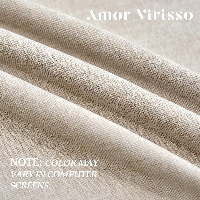 Amor Virisso Fringe Throw Pillow Covers 20x20 Set of 2 Boho Neutral Farmhouse Decorative Pillow Covers with Tassels for Couch Sofa Bed, Neutral