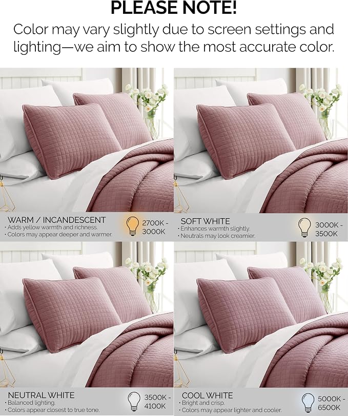 Southshore Fine Living, Inc. Twin Quilt Bedding Set, Soft Brushed Microfiber Quilt, Twin Coverlet Bedspread, Wrinkle & Pet Hair Resistant Bedding, Easy Care, with 1 Pillow Sham, Lavender